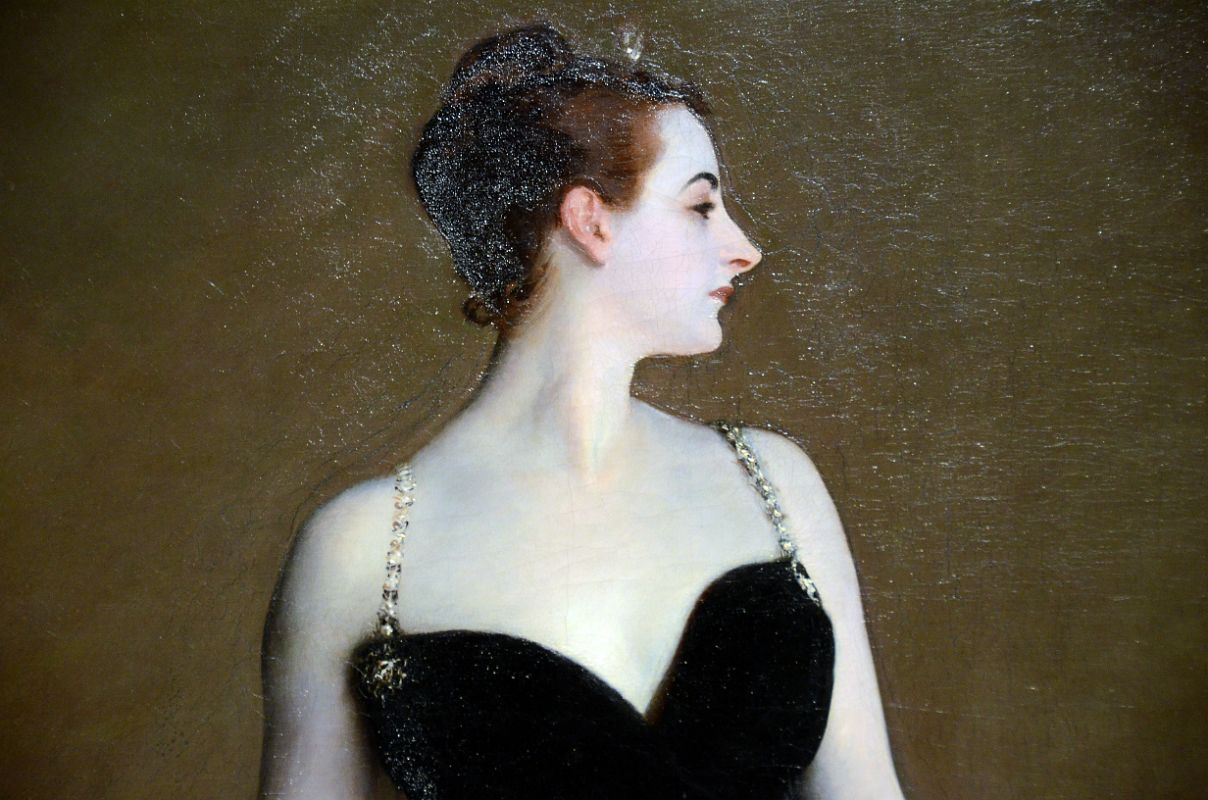 771 Madame X (Madame Pierre Gautreau) Close Up - John Singer Sargent 1883-84 - American Wing New York Metropolitan Museum of Art